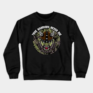 True Warriors Never Die Graphic Crewneck Sweatshirt